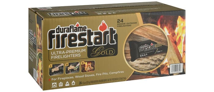 Case of 24 FIRESTART® GOLD FIRELIGHTERS packaging